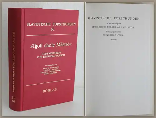Slavistische Forschung Bd. 60 Tgoli chole Mestro 1990 Sprachwissenschaft xz