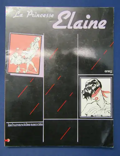 Original Comic "La Princesse Elaine" 1977 französisch Erotik Erotica Liebe sf