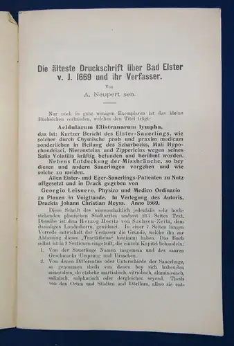 Sonderdruck aus d. Mitteilungen des Altertumsvereins zu Plauen i.V. 1914,1920 js