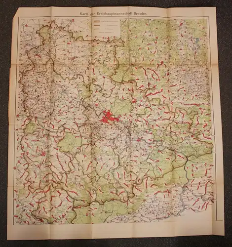 Mittelbachs neuste Karte der Kreishauptmannschaften Blatt II. Dresden um 1903 sf