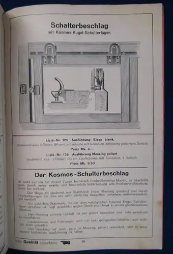 Marke Kosmos Wichtiges über Schiebetüren und ihren Beschlag o. J. Wissen js