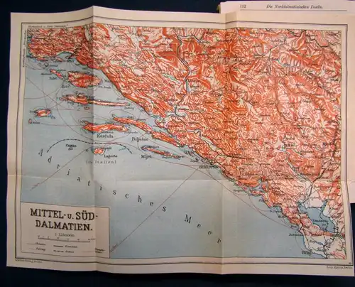 Griebens Band 161 Dalmatien 1935 Kroatien Landeskunde Ortskunde Wissen js