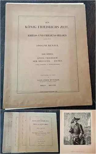 Friedrich II. von Preussen Aus König Friedrichs Zeit. 4 Lieferungen 1854/55 sf