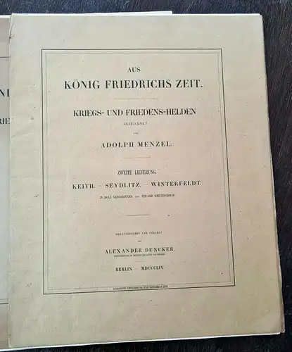 Friedrich II. von Preussen Aus König Friedrichs Zeit. 4 Lieferungen 1854/55 sf