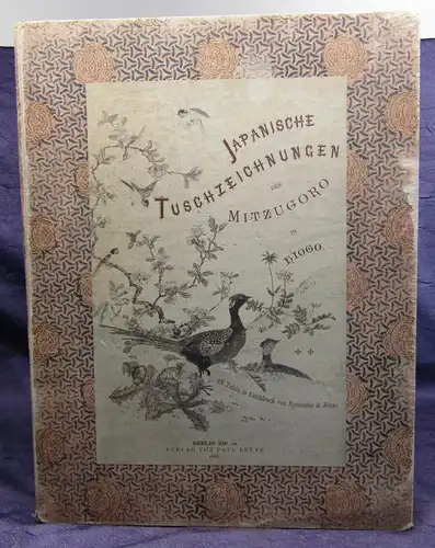 Japanische Tuschzeichnungen des Mizzugoro in Hiogo 1885 Kunst Geschichte sf