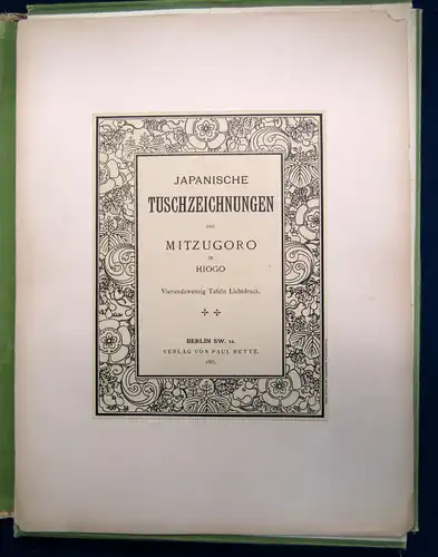 Japanische Tuschzeichnungen des Mizzugoro in Hiogo 1885 Kunst Geschichte sf