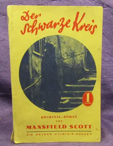 Scott Der schwarze Kreis um 1930 seltene deutsche Ausgabe Belletristik js