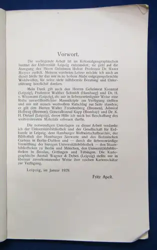 Aden Eine kolonialgeographische Studie mit 8 Tabell. und 3 Karten selten 1929js