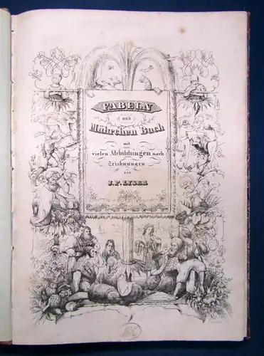 Lyser Fabeln und Mährchen Buch um 1840 Märchen Geschichten Erzählungen sf