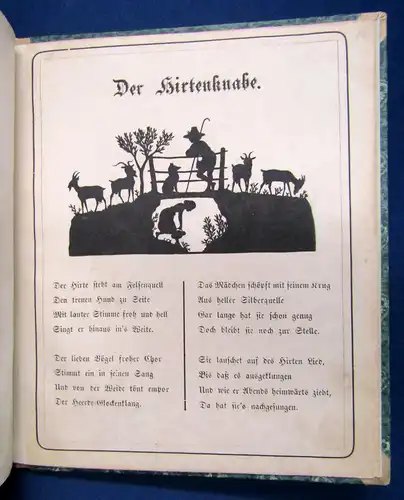 Konewka Das schwarze Bilderbuch 1874 mit 13 Textholzschnitten nach Silhouette sf