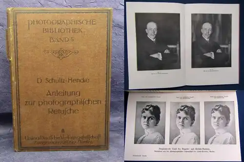 Hencke Photographische Bibliothek Bd 9 anleitung zur photogr. Retusche 1919  js