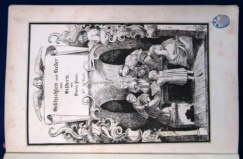 Geschichten u. Lieder mit Bildern v. Franz Pocci 1-3 komplett EA Rühmann 1841 js