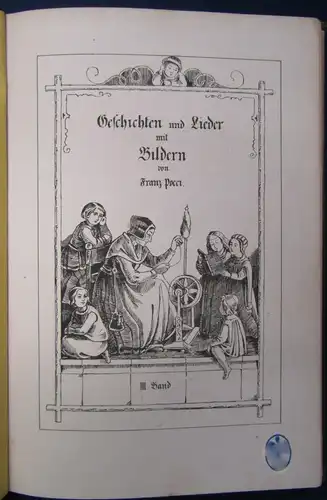 Geschichten u. Lieder mit Bildern v. Franz Pocci 1-3 komplett EA Rühmann 1841 js