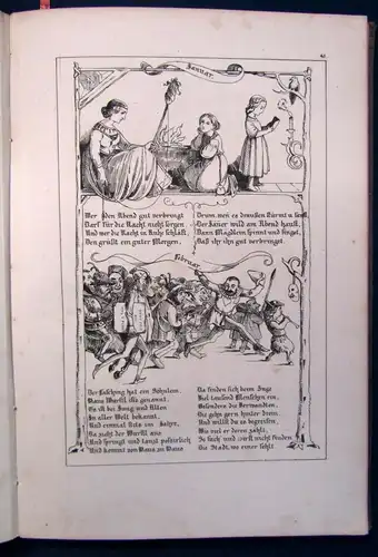 Geschichten u. Lieder mit Bildern v. Franz Pocci 1-3 komplett EA Rühmann 1841 js