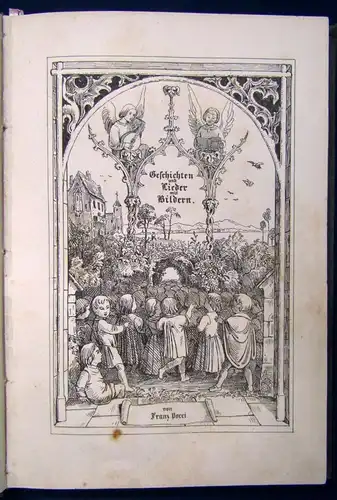 Geschichten u. Lieder mit Bildern v. Franz Pocci 1-3 komplett EA Rühmann 1841 js