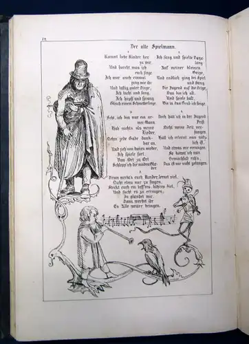 Geschichten u. Lieder mit Bildern v. Franz Pocci 1-3 komplett EA Rühmann 1841 js