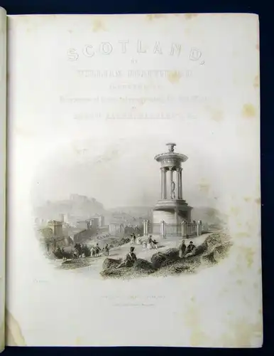 William Beattie Scotland 2 Bände 160 Stahlstiche o.J. um 1840 Reiseführer js