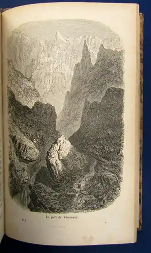 Taine Voyage aux eaux des Pyre'ne'es 64 Holzstiche v. Gustav Dore EA 1855 js