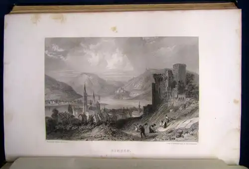 Texier Voayge Pittoresque Sur Les Bords Du Rhin 24 Stahlstiche 1858 Dekorativ js