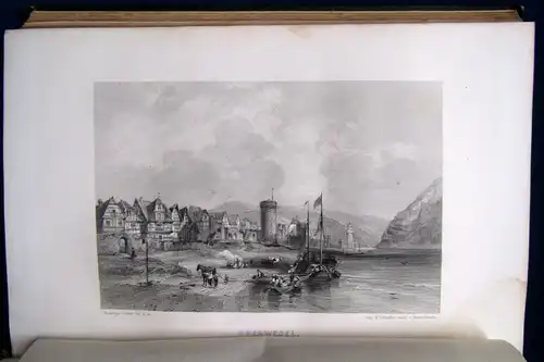 Texier Voayge Pittoresque Sur Les Bords Du Rhin 24 Stahlstiche 1858 Dekorativ js