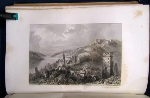 Texier Voayge Pittoresque Sur Les Bords Du Rhin 24 Stahlstiche 1858 Dekorativ js