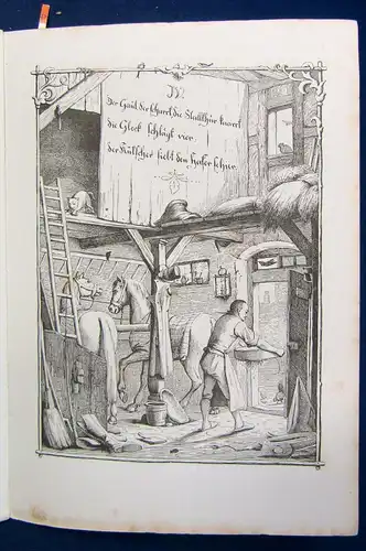 Die Ammen- Uhr aus des Knaben Wunderhorn o.J. 1843 selten Holzschnitte js