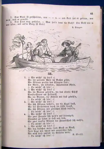 Richter Alte und neue Studenten Lieder mit Bildern und Singweisen o.J.1844 EA js