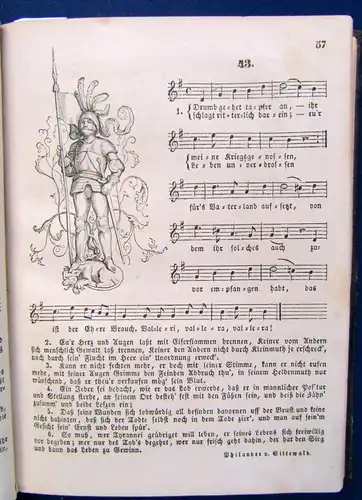 Richter Alte und neue Studenten Lieder mit Bildern und Singweisen o.J.1844 EA js