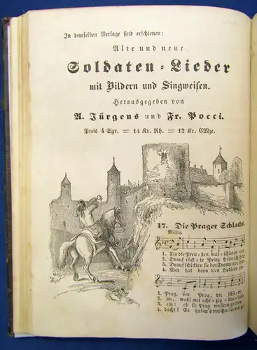 Richter Alte und neue Studenten Lieder mit Bildern und Singweisen o.J.1844 EA js