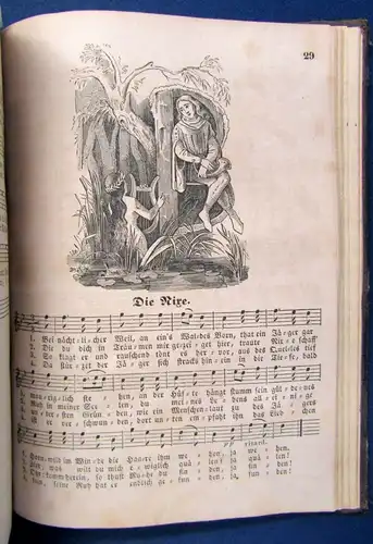 Richter Alte und neue Studenten Lieder mit Bildern und Singweisen o.J.1844 EA js