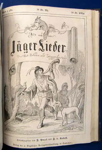 Richter Alte und neue Studenten Lieder mit Bildern und Singweisen o.J.1844 EA js