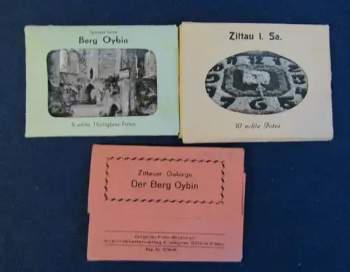 3 original Fotobriefchen von Zittau & Berg Oybin um 1955 Ortskunde Landschaft sf