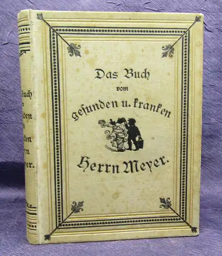 Das Buch vom gesunden und kranken Herrn Meyer 1877  Belletristik Literatur  js