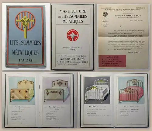 Augustin Dubois & Cie Manufacture Lits &  Sommiers Metalliques Katalog 1928 xz
