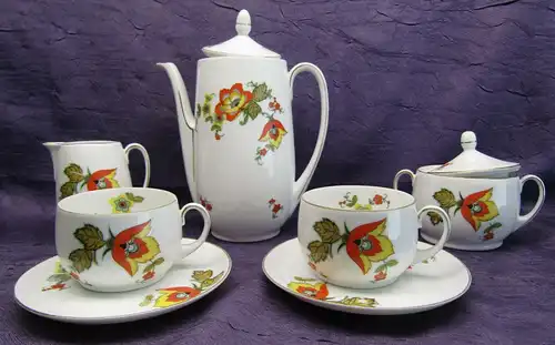 Teeservice von Zeh Scherzer Bavaria (TTATT) um 1930 Art Deco Porzellan sf
