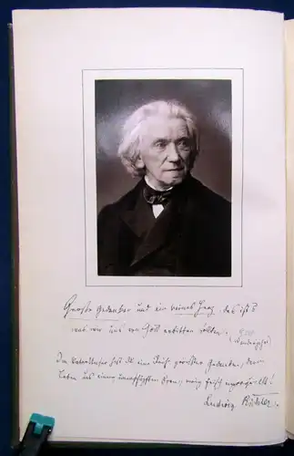 Richter Lebenserinnerung eines deutschen Malers Selbstbiographie 1885 Kunst js