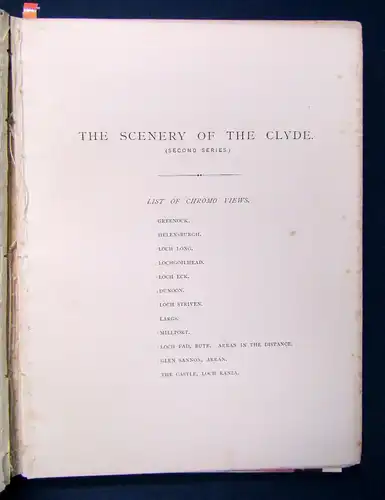 Souvenir of Scotland 1891 Landeskunde Geografie Schottland Kunst Kultur sf