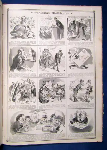 Kladderadatsch Humoritisch- satyrisches Wochenblatt 20. Jhg Heft 1-60 1867 sf