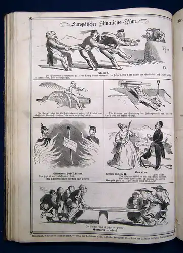 Kladderadatsch Humoritisch- satyrisches Wochenblatt 20. Jhg Heft 1-60 1867 sf