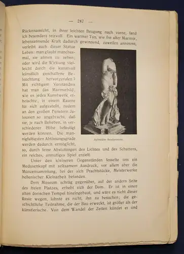 Goldschmidt-Livingston Meine Reise nach und durch Sizilien 1910 Landeskunde sf