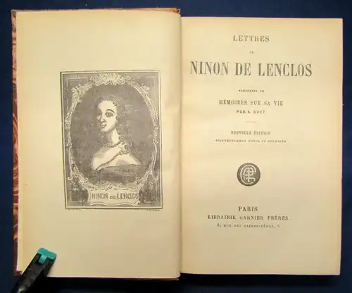 Bret Lettres Des Ninon De Lenclos Memoires Sur Sa Vie Literatur um 1925 js