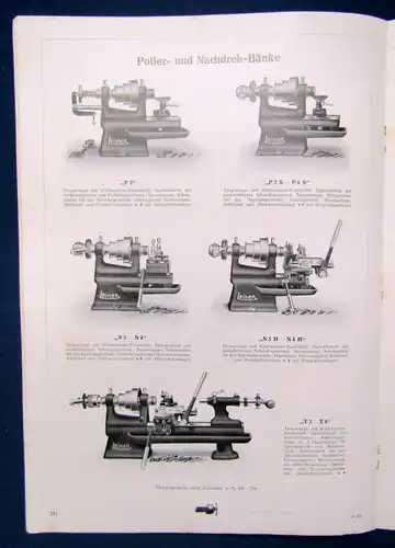 Or. Prospekt Maschinenhalle Wagner Hochleistungs-Schnellhobelmaschine 1920  js