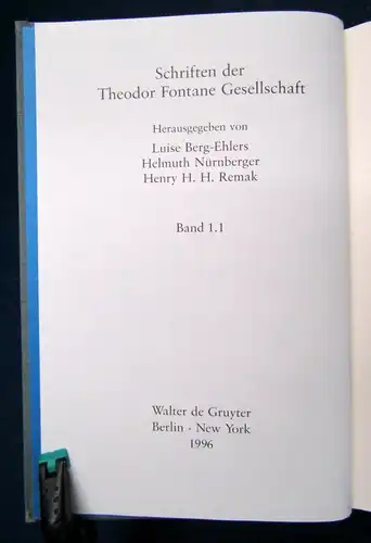 Streiter-Buscher Theodor Fontane Unechte Korrespondenzen 2 Bde 1996 sf
