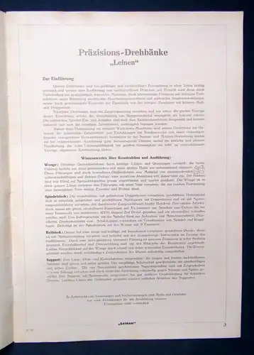 Hermann Haelbig Or. Katalog Prospekt Präzisions-Drehbänke um 1920 Handwerk js