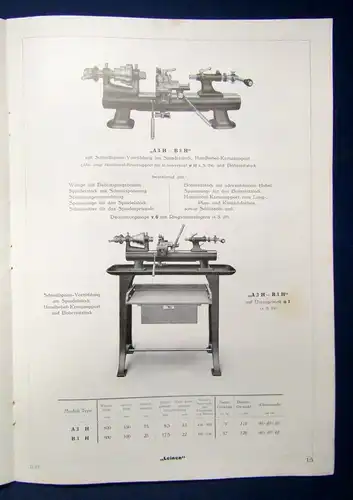 Hermann Haelbig Or. Katalog Prospekt Präzisions-Drehbänke um 1920 Handwerk js