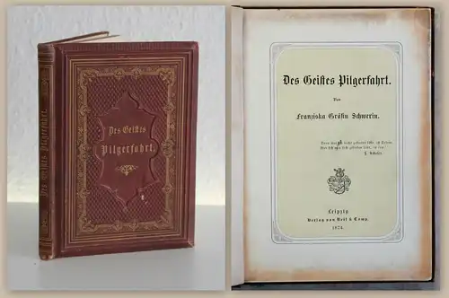 Franziska Gräfin Schwerin Des Geistes Pilgerfahrt 1874 Lyrik Dichtkunst Gedichte