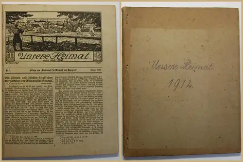 Unsere Heimat Beilage Wochenblatt für Wilsdruff 1912 Sachsen Geschichte sf