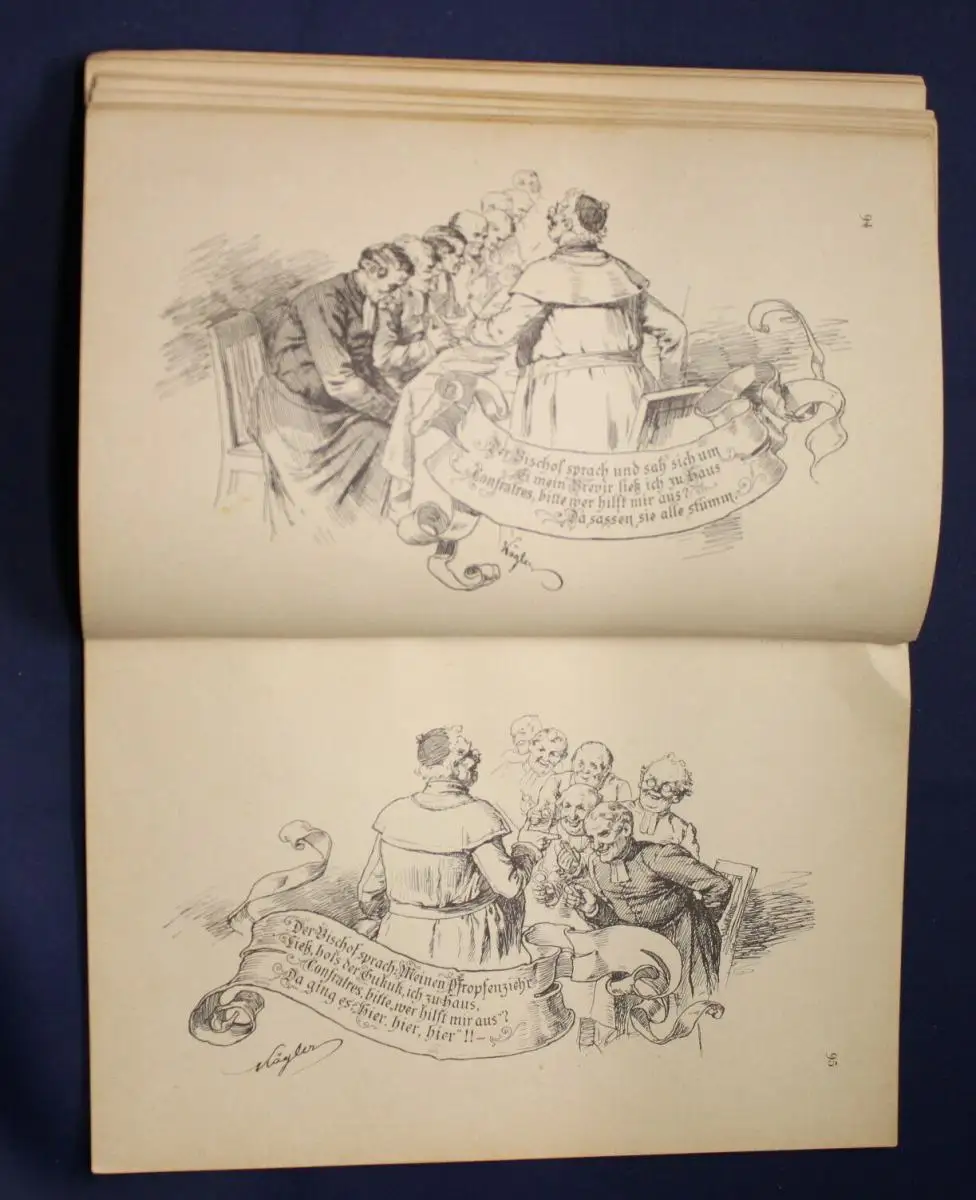 Schlitt Die Handmalereien im Ratskeller zu Wiesbaden 1892 Kultur