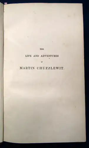 Charles Dickens The Life and Adventures of Martin Chuzzlewit 1844 Erstausgabe sf