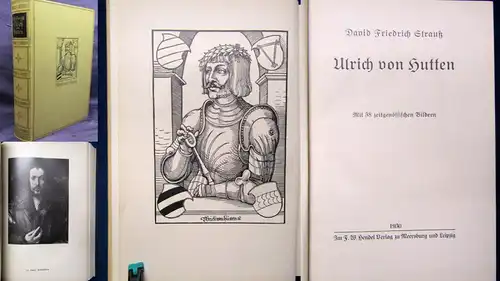 Strauß Ulrich von Hutten 1930 Mit 38 zeitgenössischen Bildern Dichter Lyrik js